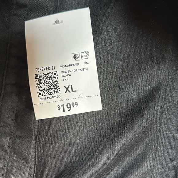 Forever 21 black woven corset - Picture 7 of 8